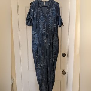 Free People Denim Jumpsuit